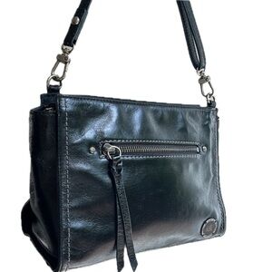 The Sak Petite Leather Crossbody, black